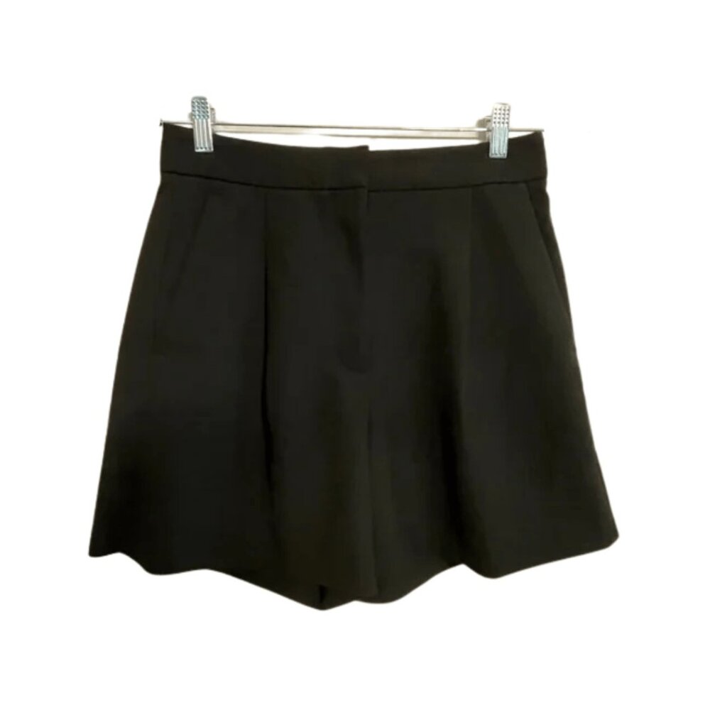 Aritzia Wilfred Ibiza Short High-rise pleated shorts black sz 8